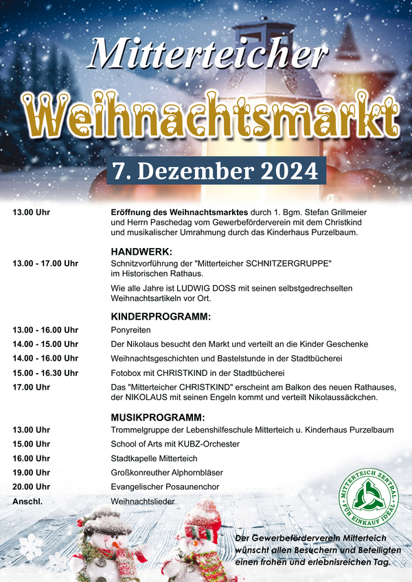 Plakat Weihnachtsmarkt 