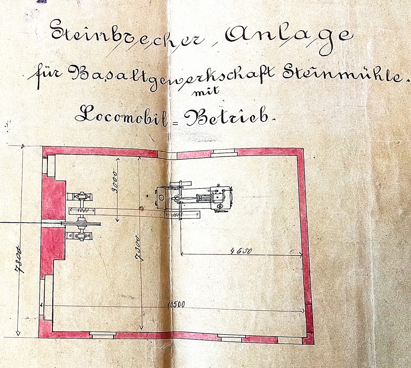 Steinbrechanlage Locomobil